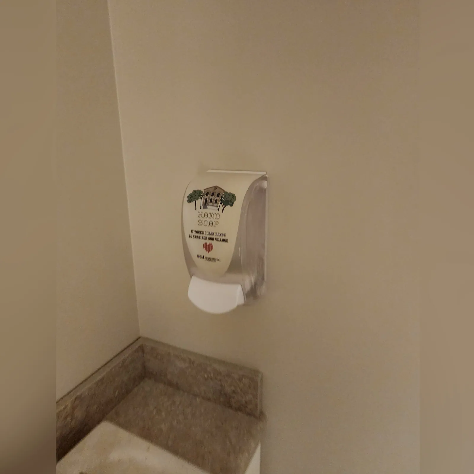 Washroom fixtures fitted in a multi-unit building