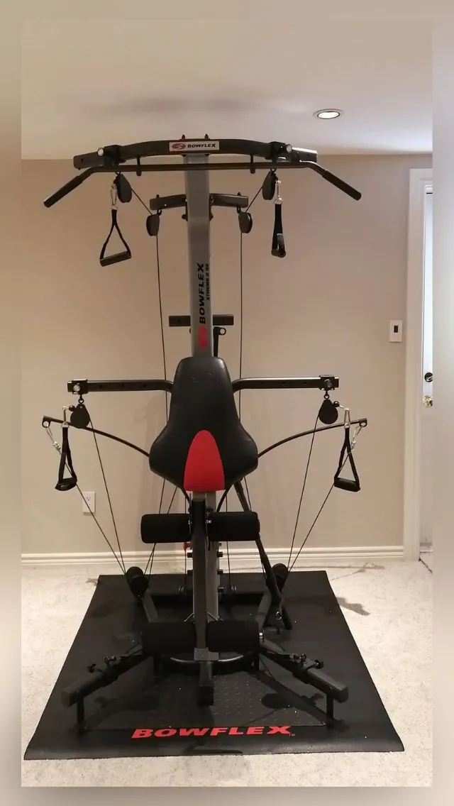Bowflex multi-station home gym assembled and checked under load