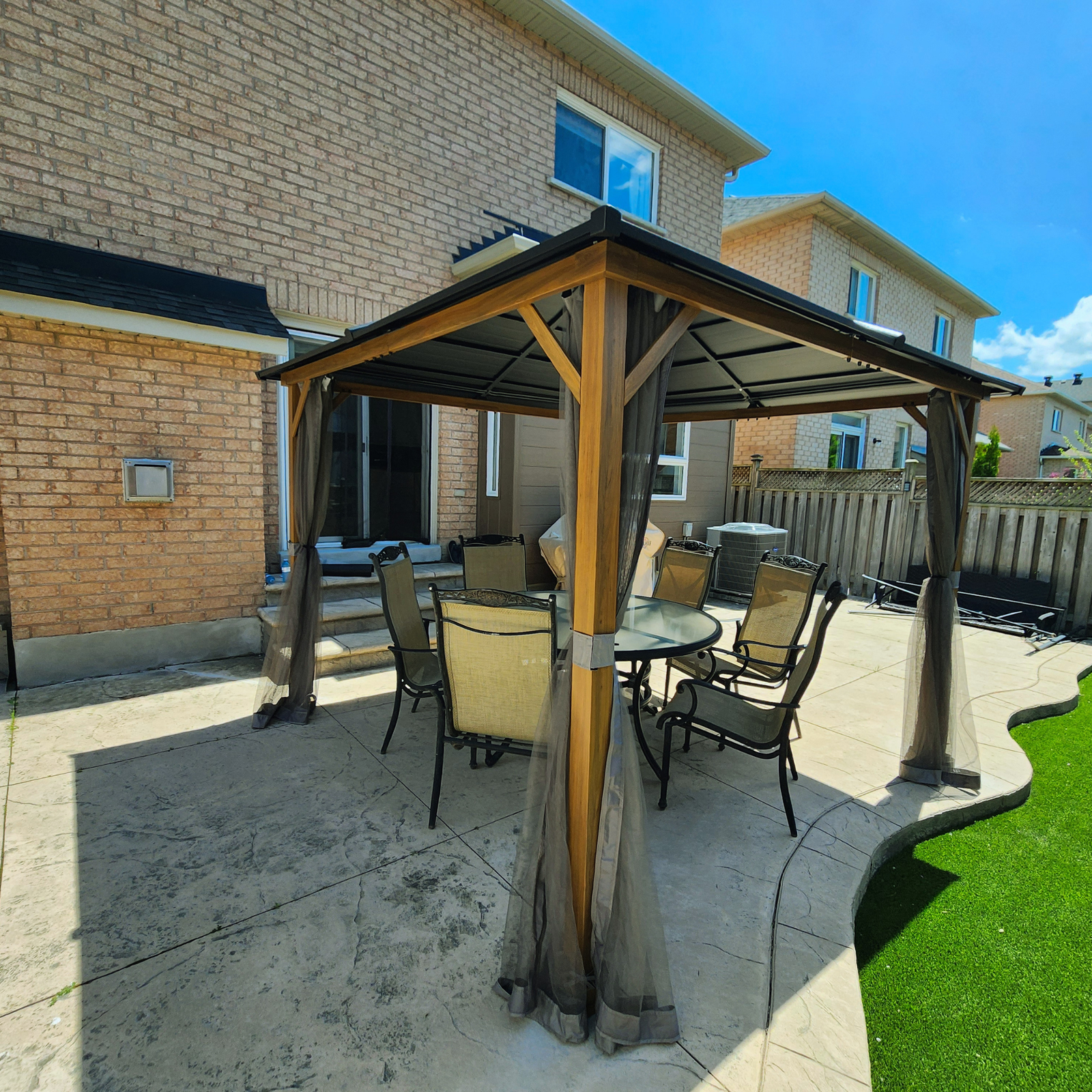 Patio furniture assembly